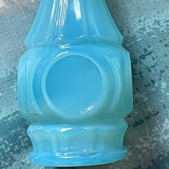 Blue Opaline Glass Vase - Picture 2 of 12